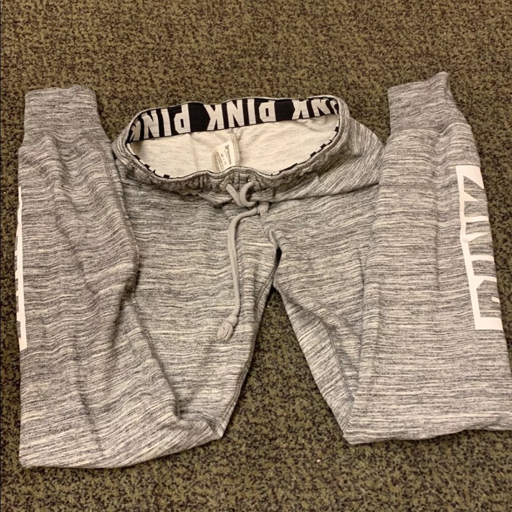 grey PINK joggers size xs